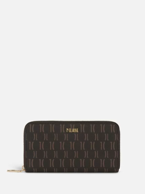 Monogram Portafoglio ziparound Cuoio