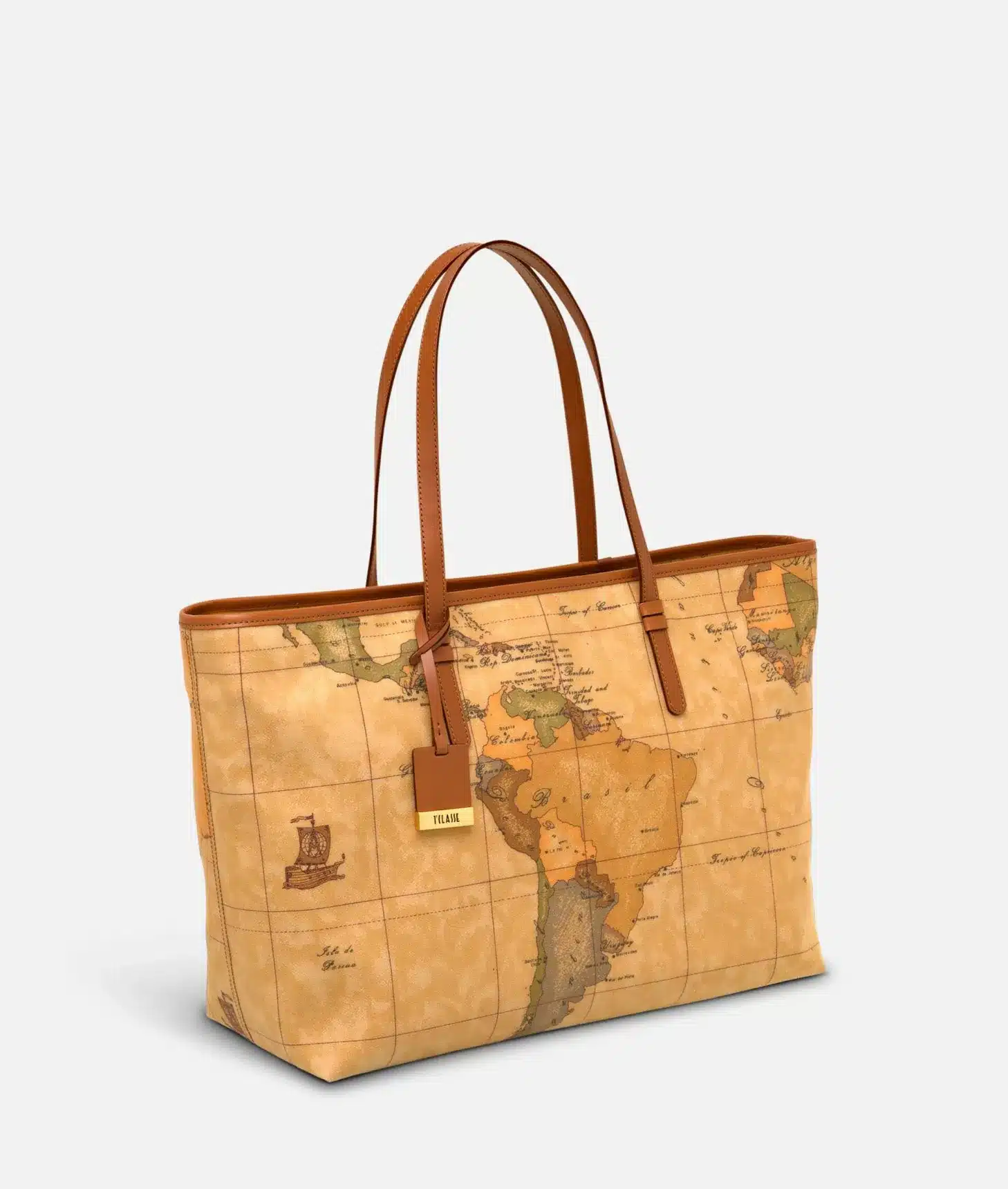 Geo Classic Borsa shopping maxi con zip - immagine 4