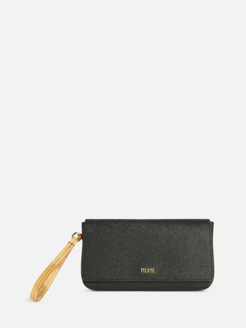 Glam City pochette con patta e polsiera Nera