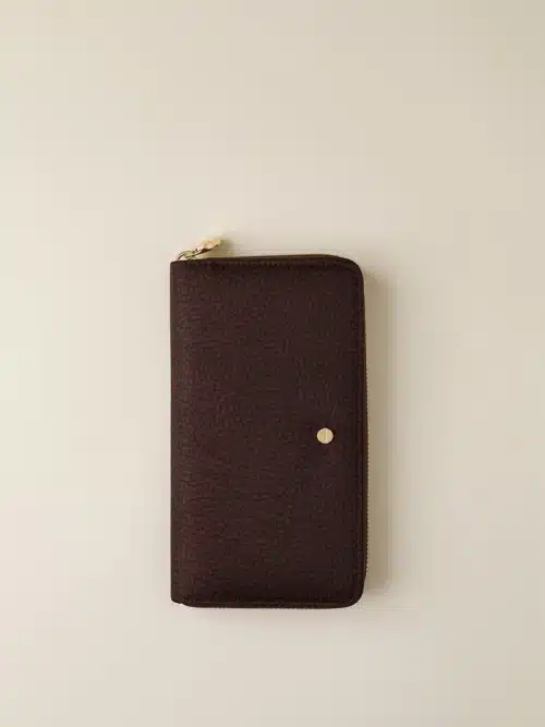 Portafoglio di Tessuto riciclato op e Pelle