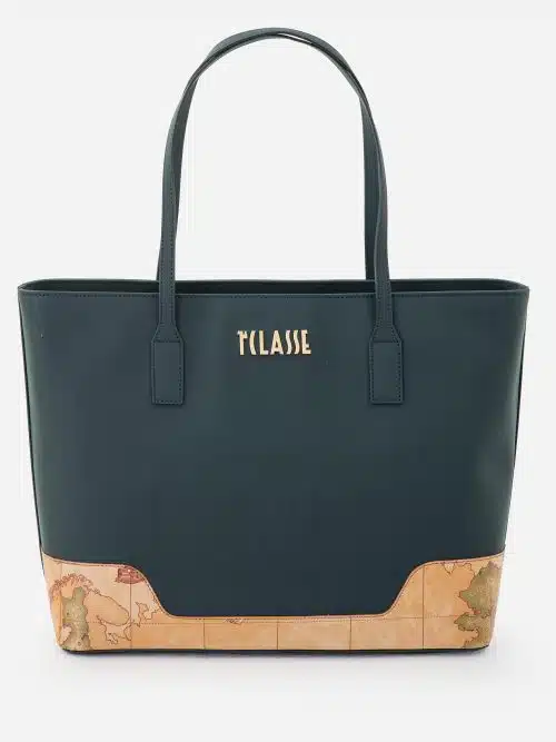 Frost Geo borsa shopping Verde Bottiglia